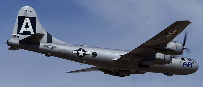 Boeing B-29 Superfortress N529B Fifi, Deer Valley, February 26, 2015